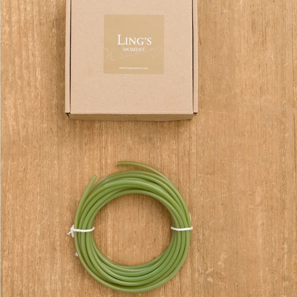 Ling's Moment Floral Tubing Green NWT approx 10’ ft
